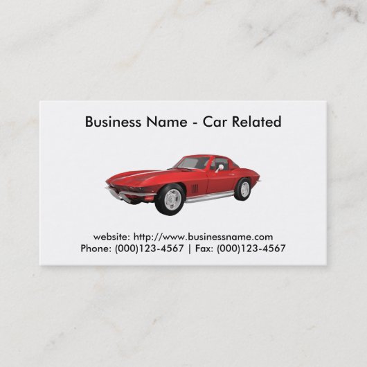 Visitenkarte: Autos/Automobil Visitenkarte (Vorderseite)
