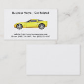 Visitenkarte: Autos / Automobil Visitenkarte (Vorne/Hinten)