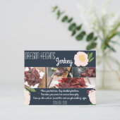 Visitenkarte Baby Pink Cosmos auf Nav Postkarte (Stehend Vorderseite)