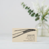 Visitenkarte-Bauernhof-Weizen-Thema Visitenkarte (Stehend Vorderseite)