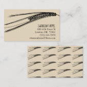 Visitenkarte-Bauernhof-Weizen-Thema Visitenkarte (Vorne/Hinten)