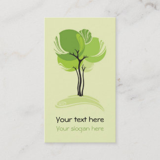 Visitenkarte Baum Zeichnung
