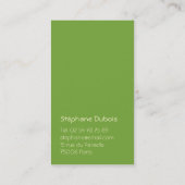 Visitenkarte Baum Zeichnung (Rückseite)