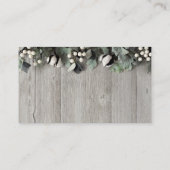 Visitenkarte Baumwolle Pflanze Beeren Stallholz Ru (Rückseite)