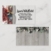 Visitenkarte Baumwolle Pflanze Beeren Stallholz Ru (Vorne/Hinten)