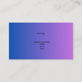 Visitenkarte. Bearbeiten des Texts Visitenkarte (Rückseite)