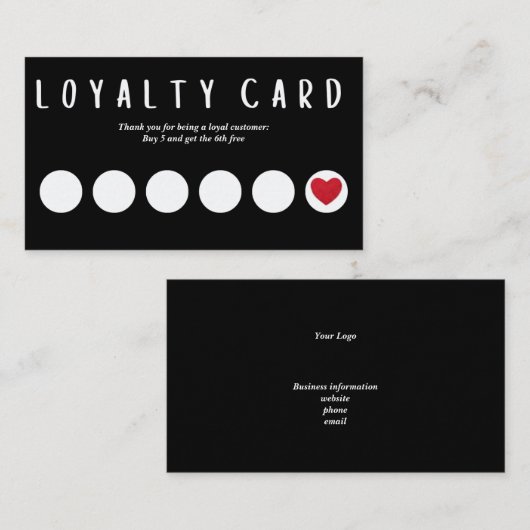 Visitenkarte. Bearbeiten des Texts Visitenkarte (Vorne/Hinten)