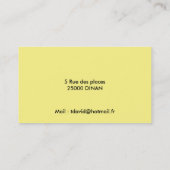 VISITENKARTE BEFÖRDERT (Rückseite)