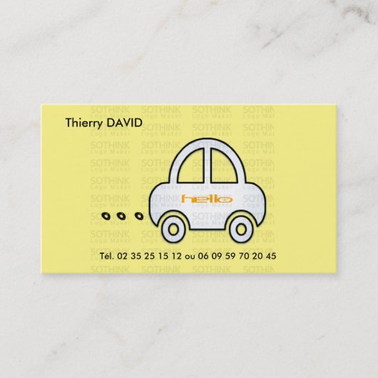 VISITENKARTE BEFÖRDERT (Vorderseite)