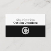 Visitenkarte Begleitkarte (Rückseite)