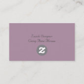 Visitenkarte Begleitkarte (Rückseite)