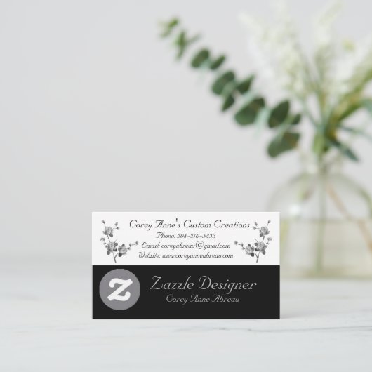 Visitenkarte Begleitkarte (Stehend Vorderseite)