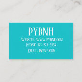 Visitenkarte Begleitkarte (Rückseite)