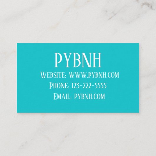 Visitenkarte Begleitkarte (Rückseite)