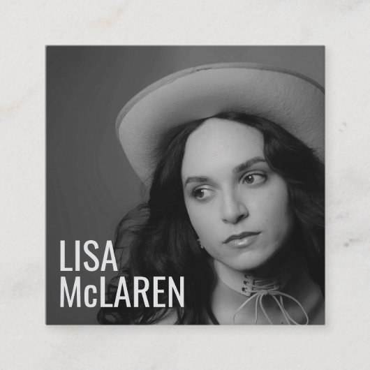 Visitenkarte - Berufliches Foto und QR-Code (Vorderseite)