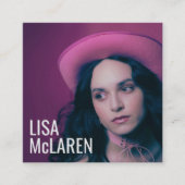 Visitenkarte - Berufliches Foto und QR-Code (Vorderseite)