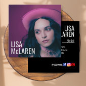 Visitenkarte - Berufliches Foto und QR-Code