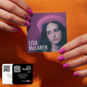 Visitenkarte - Berufliches Foto und QR-Code