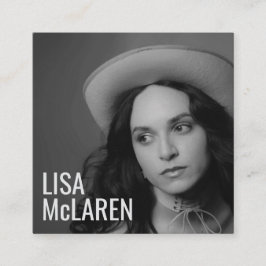 Visitenkarte - Berufliches Foto und QR-Code