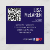 Visitenkarte - Berufliches Foto und QR-Code (Rückseite)