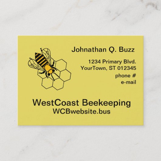 Visitenkarte - Bienenhalter (Vorderseite)