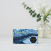 Visitenkarte Blau (Stehend Vorderseite)