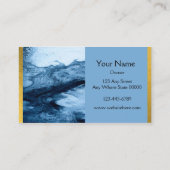 Visitenkarte Blau (Rückseite)