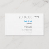 Visitenkarte blau gestu reift (Vorderseite)