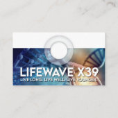 Visitenkarte - Blau - individuell anpassbar (Rückseite)