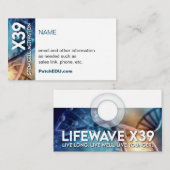 Visitenkarte - Blau - individuell anpassbar (Vorne/Hinten)