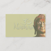 Visitenkarte, Blauer Lotus und Buddha Visitenkarte (Rückseite)