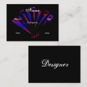 Visitenkarte "Blue Fantasia Designer" (Vorne/Hinten)