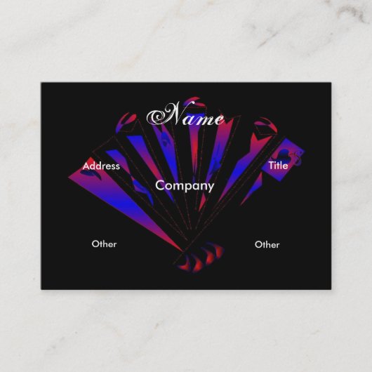 Visitenkarte "Blue Fantasia Designer" (Vorderseite)