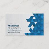 Visitenkarte Blue Triangles (Rückseite)