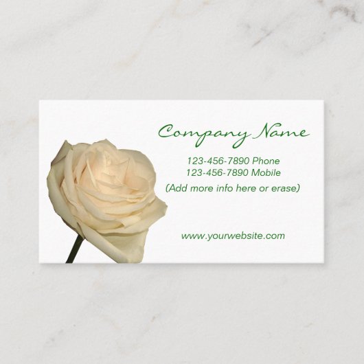 Visitenkarte - Blumen (Vorderseite)