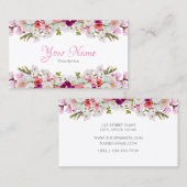 Visitenkarte - Blumen (Vorne/Hinten)