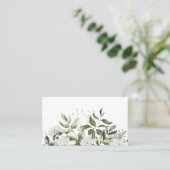 Visitenkarte - Blumenfarbdruck (Stehend Vorderseite)