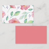 Visitenkarte - Blumenfarbdruck (Vorne/Hinten)