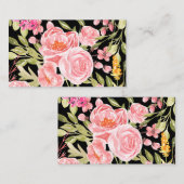 Visitenkarte - Blumenfarbdruck (Vorne/Hinten)