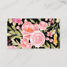 Visitenkarte - Blumenfarbdruck