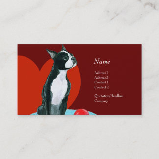 Visitenkarte - Boston-Terrier