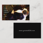 Visitenkarte Bostons Terrier (Vorne/Hinten)