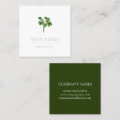 Visitenkarte: BOTANISCHE "MAGNOLIA" VON REDOUTÉ Quadratische Visitenkarte (Vorne/Hinten)