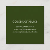 Visitenkarte: BOTANISCHE ORANGIEN Quadratische Visitenkarte (Rückseite)