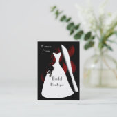 Visitenkarte Bridal Dress Boutique Business 2 (Stehend Vorderseite)