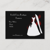Visitenkarte Bridal Dress Boutique Business 2 (Rückseite)