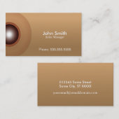 Visitenkarte Brown elegante und wunderbare Effekte (Vorne/Hinten)