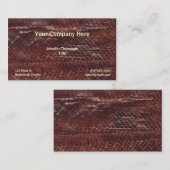 Visitenkarte Browns Snakeskin (Vorne/Hinten)