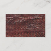 Visitenkarte Browns Snakeskin (Rückseite)