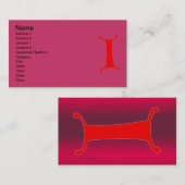 Visitenkarte Buchstabe I (Vorne/Hinten)